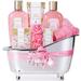 Spa Gift Basket for Women 8 Pcs Daisy Body Bath Gift Sets Beauty Holiday Birthday Mothers Day Gifts for Mom