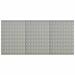 Anself 3 Piece Wall-Mounted Peg Boards Steel Wall Panels with Holes Metal Tool Pegboards Storage Organizer Gray for Garage Workbench Workshop 47.2 x 22.8 x 0.4 Inches (L x W x T)