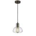 7 in. Shade Lighting Ironclad Industrial-Style 1 Light Rubbed Bronze Ceiling Mini Pendant - Oil Rubbed Bronze