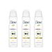 Dove Dry Spray Antiperspirant 48 hours (Invisible Dry) Clean Touch 150 ML (Pack of 3)