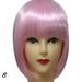 EleaEleanor Women Short Bob Hair Wig Straight Bangs Cosplay Party Stage Show 13 Colors Party Supplies
