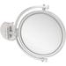 8-in Wall Mounted Make-Up Mirror 2X Magnification in Satin Chrome