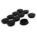 10pcs Black PC Computer Desk Table Plastic Grommet Wire Cable Hole Cover