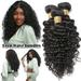 Benehair Malaysian Virgin Human Hair Extensions Deep Wave Hair Weave Weft Black Women 10 -30 3 Bundles 300G 8A