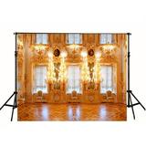 Magnificent Indoor Wedding Photography Background Cloth 5x7ft Crystal Chandelier Lighting Candles Backdrops Photo Studio Props