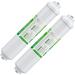 Inline Water Filter Membrane Solutions 10 X 2 with 1/4 Quick-Connect Water Filter Replacement Cartridge Inline Filter for Refrigerator Ice Maker Under Sink Reverse Osmosis Water System 2-Pack