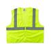 Glowear 8210z Class 2 Economy Vest Polyester Mesh Large/x-Large Lime | Bundle of 5 Each