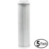 5-Pack Replacement for Anchor Water Filter AF-3700 Activated Carbon Block Filter - Universal 10 inch Filter for Anchor Water Filters AF-3700 7- STAGE COUNTERTOP FILTER - Denali Pure Brand