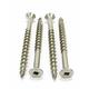 #8 x 1-1/4 Stainless Steel Deck Screw Internal Square Drive Flat Head with 4 Nibs Underhead (Quantity: 4000) Type 17 Wood Cutting Point 7/8 of Thread Length #8 Screw Diameter 1-1/4 Screw Length