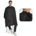 Salon Hair Cutting Cape with Rubber Neck Collar Perfehair Anti-Static Barber Cape for Shampoo Haircut and Styling-Black-53 x 57 inches