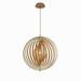 Transitional 1-Light Medium Pendant with Weathered Grey Wood 20 inches Pendants-Wood Finish Bailey Street Home 79-Bel-4160966