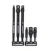 GEARWRENCH 6 Pc 1/4 Drive Hex Shank Impact Socket extensions - 1/4 3/8 and 1/2 Drive sizes - 2-1/2 & 6 long - 84971A-02