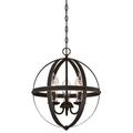 Westinghouse Lighting 6360600 3 Light Chandelier & Clear Glass Candle Covers Oil Rubbed Bronze & Highlights