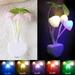 ã€–Hellobyeã€—Romantic Colorful Sensor LED Mushroom Night Light Wall Lamp Home Decor