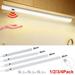 Rosnek LED Under Cabinet Light Hand Sweep Switch Under Cabinet led Lights For Kitchen 3W/5W/6W/7W Sensor Lamp Wardrobe LED Night Lights