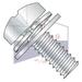 8-32 x 3/8 Double SEMS Screws | Narrow Flat & Split Washers | Phillips | Pan Head | Steel | Zinc (Quantity: 10000)