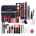 Cosprof All-in-one Holiday Makeup Gift Set Makeup Kit for Women Full Kit Multipurpose Essential Starter Bundle with Eyeshadow Palette Lipstick Blush Powder Foundation Concealer Lip Gloss Mascara