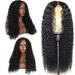 QISIWOLE Matte High Temperature Wire Small Coiled Tube Explosion Head Long Curly Hair Chemical Fiber Wig In The Split Headgear Deals