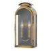 Two Light Outdoor Medium Wall Mount in Traditional Style 8.25 inches Wide By 18 inches High Bailey Street Home 81-Bel-2760264