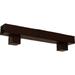 Ekena Millwork 4 H x 4 D x 72 W Rough Cedar Faux Wood Fireplace Mantel Kit w/ Alamo Corbels Natural Pecan