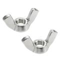 1/2 -13 Wing Nuts 304 Stainless Steel Shutters Butterfly Nut Hand Twist Tighten Fasteners Parts 2 pcs