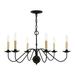 Livex Lighting - Heritage - 6 Light Chandelier in Farmhouse Style - 27.5 Inches