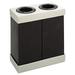 1Pc Safco At-Your-Disposal Recycling Center Polyethylene Two 56 gal Bins Black (9794BL)G7