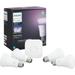 Philips 3000786 10 watt & 800 Lumen A19 Hue A-Line LED Smart Bulb Starter Kit - Soft White Pack of 4