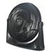 Comfort Zone 20â€� PowrCurve Wall-Mountable High Velocity 3-Speed Floor Fan with 180-Degree Adjustable Tilt Black