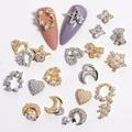 Bcloud Nail Art Ornament Exquisite Fine Workmanship Cubic Zirconia Delicate Multi-style Nail Decorate Stud for Home