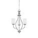 3053-BPW-Millennium Lighting-Lansing - 3 Light Chandelier-26 Inches Tall and 13 Inches Wide-Brushed Pewter Finish -Traditional Installation