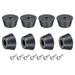 Uxcell 0.59 H x 1.18 W Rubber Bumper Feet with Stainless Steel Washer and Screws 8Pack