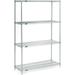 Nexel Stainless Steel Wire Shelving Starter - 5 Tier - 30 W x 14 D x 74 H