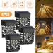 4pcs Outdoor Solar Fence Lights Waterproof Solar Deck Lights Wall Mount LED Decorative Lighting Auto On/Off Solar Patio Lights for Garden Yard Post Steps Stair Decor Warm White