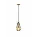 1 Light Mini Pendant-15.75 inches Tall and 9.25 inches Wide-Rubbed Brass Finish Bailey Street Home 372-Bel-4529419