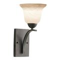 Woodbridge Lighting North Bay 1 Light Steel/Glass Wall Sconce in Metallic Bronze