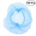 OUNONA 100pcs Disposable Hair Non-woven Net for Medical Service Food Baking Makeup(Blue)