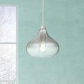 Possini Euro Design Brushed Nickel Mini Pendant 9 1/2 Wide Modern LED Smoked Graded Glass for Dining Room Living House Foyer Kitchen Island Entryway