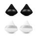 MORIMA 4pcs Triangle Powder Puff Cotton Triangle Makeup Sponge Portable Soft Cosmetic Powder Puff Face Body Powder Puff Pa