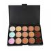 15 Colors Cream Concealer Camouflage Makeup Palette Contouring Kit for Salon and Daily Use