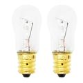 2-Pack Replacement Light Bulb for General Electric PSSB6KSXACSS Refrigerator - Compatible General Electric WR02X12208 Light Bulb