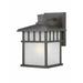 9115-34-Dolan Lighting-Barton 1-Light Outdoor Wall Lantern-Olde World Iron Finish