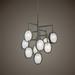 21317-Uttermost-Maxin Chandelier 9 Light Iron/Glass