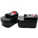 2-Pack UpStart Battery - Black & Decker XTC143BK Battery Replacement - For Black & Decker 14.4V HPB14 Power Tool Battery (2000mAh NICD)