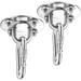 Lieteswe 2 stainless steel hooks hooks U-shaped fixed hooks with safety hooks and screw