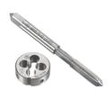 Uxcell M6 x 0.75mm Metric Left Hand Tap and Die Set Machine Thread Tap with Round Die