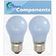 2-Pack 241555401 Refrigerator Light Bulb Replacement for Frigidaire PLT189WJKM0 Refrigerator - Compatible with Frigidaire 241555401 Light Bulb