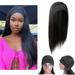 MIARHB Sexy Wigs Hair Straight Wig Temperature Fashion Black Synthetic High Wave Long wig