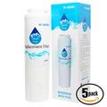5-Pack Compatible with Maytag MFI2569VEM2 Refrigerator Water Filter - Compatible with Maytag UKF8001 Fridge Water Filter Cartridge