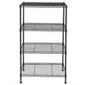 Topcobe 1.81 W x 19.69 D x 31.50 H 4-Tier Industrial Welded Wire Shelving Heavy Duty Storage Shelving for Home